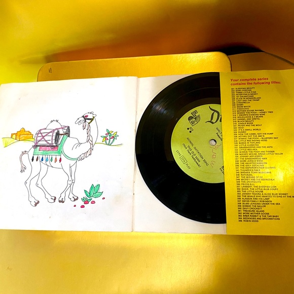WALT DISNEY 1968 DISNEYLAND RECORD & 24 PAGE BOOK HOW THE CAMEL GOT HIS HUMP 7” - Picture 15 of 16